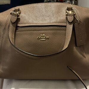 Coach pebble leather bag